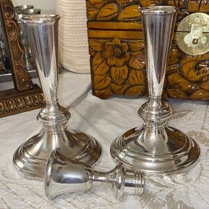 Sterling Silver 9” Candlesticks Gorham Sterling PLEASE READ